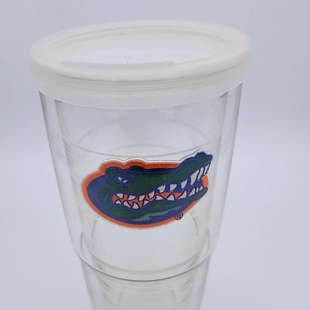 Florida Gators 24oz Tervis Tumbler‎ Clear + 2 Lids BPA Free